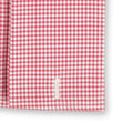 Checked White and Burgundy Twill Shirt