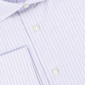 Striped White, Parma and Light Blue Double Cuff Shirt