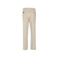 Off White Cotton Twill Slim Pants
