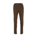 Brown Twill Slim Pants