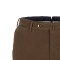 Brown Twill Slim Pants