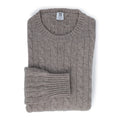 Cable Knit Sweater - Cashmere 2 Ply Crew Neck