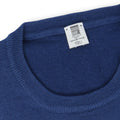 Royal Blue Lambswool Round Neck Long Sleeves Pullover Especially For Degand Brussels