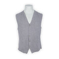 Waistcoat Plain Colour Wool And Cashmere V-Neck Sleeveless