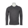 T-Shirt - Tunisian Cotton & Cashmere Crew Neck Three Buttons Long Sleeves