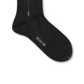 Plain Anthracite and Grey Clocked Scotland Thread Long Socks