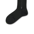 Plain Anthracite and Grey Clocked Scotland Thread Long Socks