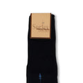 Plain Navy and Light Blue Clocked Scotland Thread Long Socks