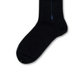 Plain Navy and Light Blue Clocked Scotland Thread Long Socks