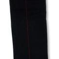 Plain Black and Red Clocked Scotland Thread Long Socks