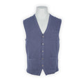 Waistcoat Plain Colour Wool And Cashmere V-Neck Sleeveless