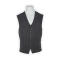 Waistcoat Plain Colour Wool And Cashmere V-Neck Sleeveless