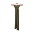 Scarf Plain Colour With Embroidered Stitch Cashmere And Silk