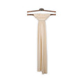 Scarf Plain Colour With Embroidered Stitch Cashmere And Silk