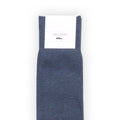 Socks - Long Pur Cotton Plaited