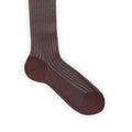 Socks - Long Pur Cotton Plaited