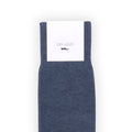 Socks - Long Pur Cotton Plaited
