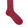 Socks - Long Pur Cotton Plaited
