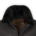 Jacket - Smooth Leather Detachable Fur Collar