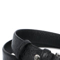 Black Crocodile Leather Belt