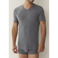Plain Colour Micromodal V-Neck Short Sleeves T-Shirt