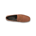 GOMMINO CITY Loafers in Brown Grained Leather