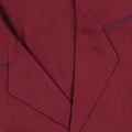 Pajamas - Plain With Piping Shirt Long Sleeves Buttoned + Pants Cotton & Cashmere