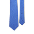 Sevenfold Stars Tone on Tone Blue Silk Tie - 8,5cm width