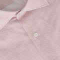 White And Coloured Little Squares Patterns Jersey Cotton Single Cuff Long Sleeves Polo-Shirt