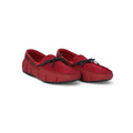 Braided Lace Loafers in Deep Red Rubber