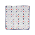 Pocket Square - Anchors & Boat's Helms Patterned Silk