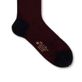 Oxford Blue and Burgundy Scotland Thread Long Socks