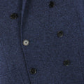 Mottled Blue Double Breasted Wool Jacket