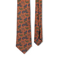 Sevenfold Paisley Orange Silk Tie - 9cm width