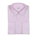 Striped Pink Double Cuff Shirt