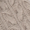 Cable Knit Sweater - Cashmere Zipped