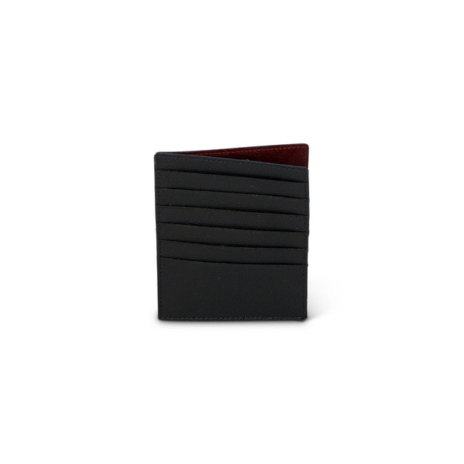 Navy Grained Leather Cardholder