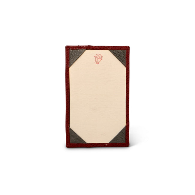 Brown Grained Leather Notepad