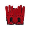 Driving Gloves - Berca Peccary Suede & Silver Steering Wheel