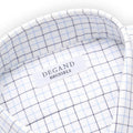 Shirt - Checkered Cotton Single Cuff Italian Collar