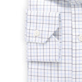 Shirt - Checkered Cotton Single Cuff Italian Collar