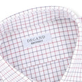 Checked White, Burgundy and Navy Shirt