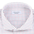 Checked White, Burgundy and Navy Shirt