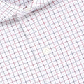 Checked White, Burgundy and Navy Shirt