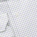 Shirt - Checkered Cotton Single Cuff Italian Collar