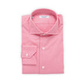Shirt - Vichy Pattern Cotton Single Cuff Italian Collar