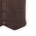 Vest Plain Colour Wool Sleeveless