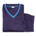 Pajamas - Lyocell T-Shirt Long Sleeves V-Neck + Pants