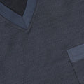 Pajamas - Geometric Pattern Cotton T-Shirt Long Sleeves V-Neck + Pants