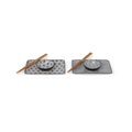 Sushi Plate - NIPPON BLACK Set For 2 Porcelain